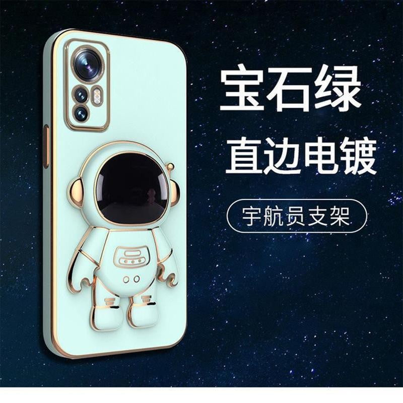Husa de Protectie 2 in 1, pentru Huawei P50 Pro, Astronaut cu Suport, din TPU, Verde