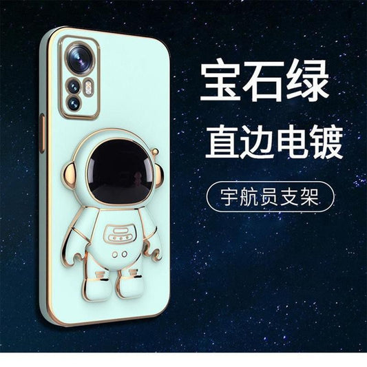 Husa de Protectie 2 in 1, pentru Huawei P50 Pro, Astronaut cu Suport, din TPU, Verde