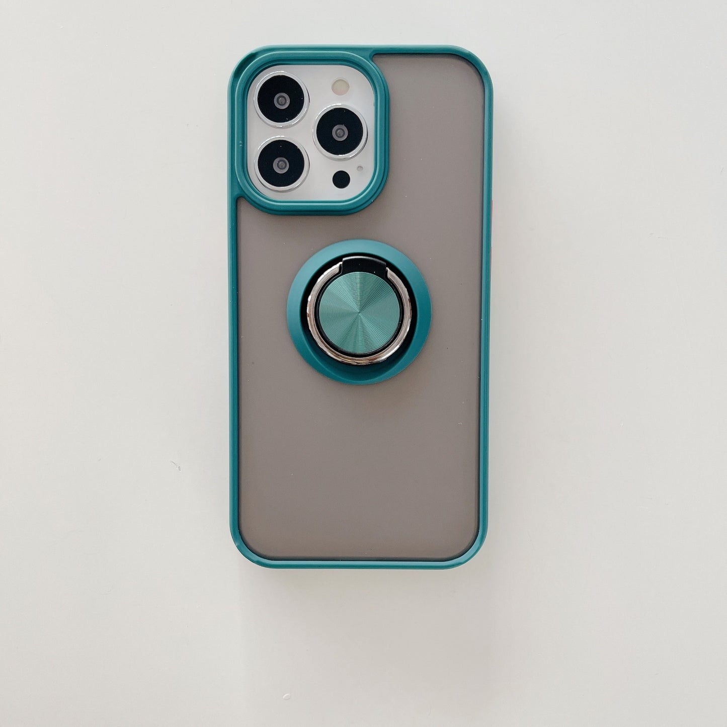 Husa de protectie compatibila cu Apple iPhone 13,Defender cu prindere inel,Verde