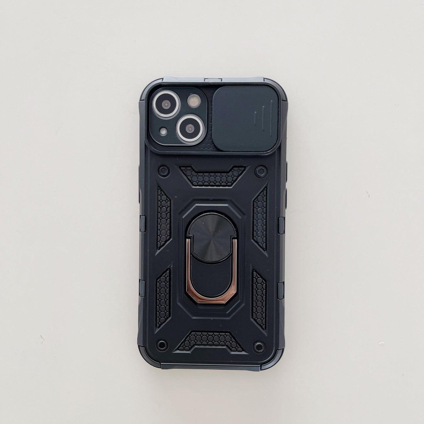 Husa de protectie compatibila cu Apple iPhone 13 Defender Model 4 cu suport,Negru