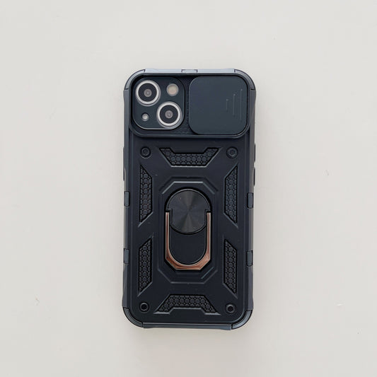 Husa de protectie compatibila cu Apple iPhone 13 Defender Model 4 cu suport,Negru
