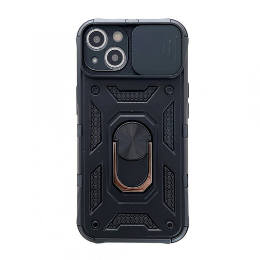 Husa de protectie compatibila cu Apple iPhone 13 Defender Model 4 cu suport,Negru