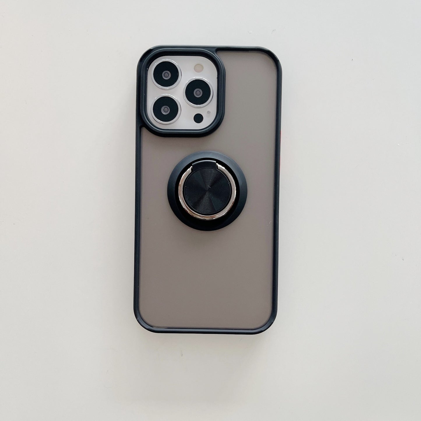 Husa de protectie compatibila cu Apple iPhone 13 Pro,Defender cu prindere inel,Negru