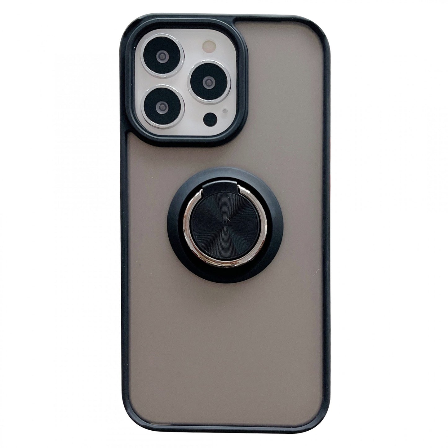 Husa de protectie compatibila cu Apple iPhone 13 Pro,Defender cu prindere inel,Negru