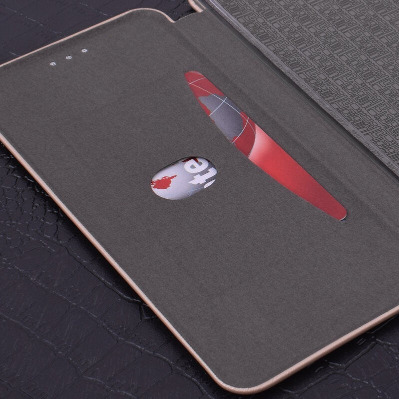 Husa de protectie compatibila cu Huawei P Smart 2021 Magnet Book Case Roz-Auriu