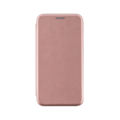 Husa de protectie compatibila cu Huawei P Smart 2021 Magnet Book Case Roz-Auriu