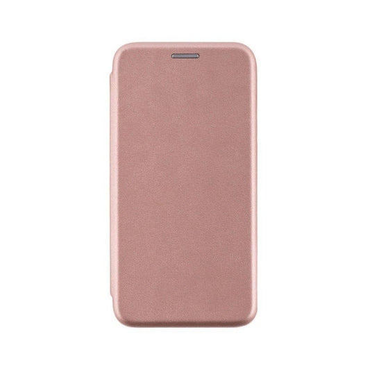 Husa de protectie compatibila cu Huawei P Smart 2021 Magnet Book Case Roz-Auriu