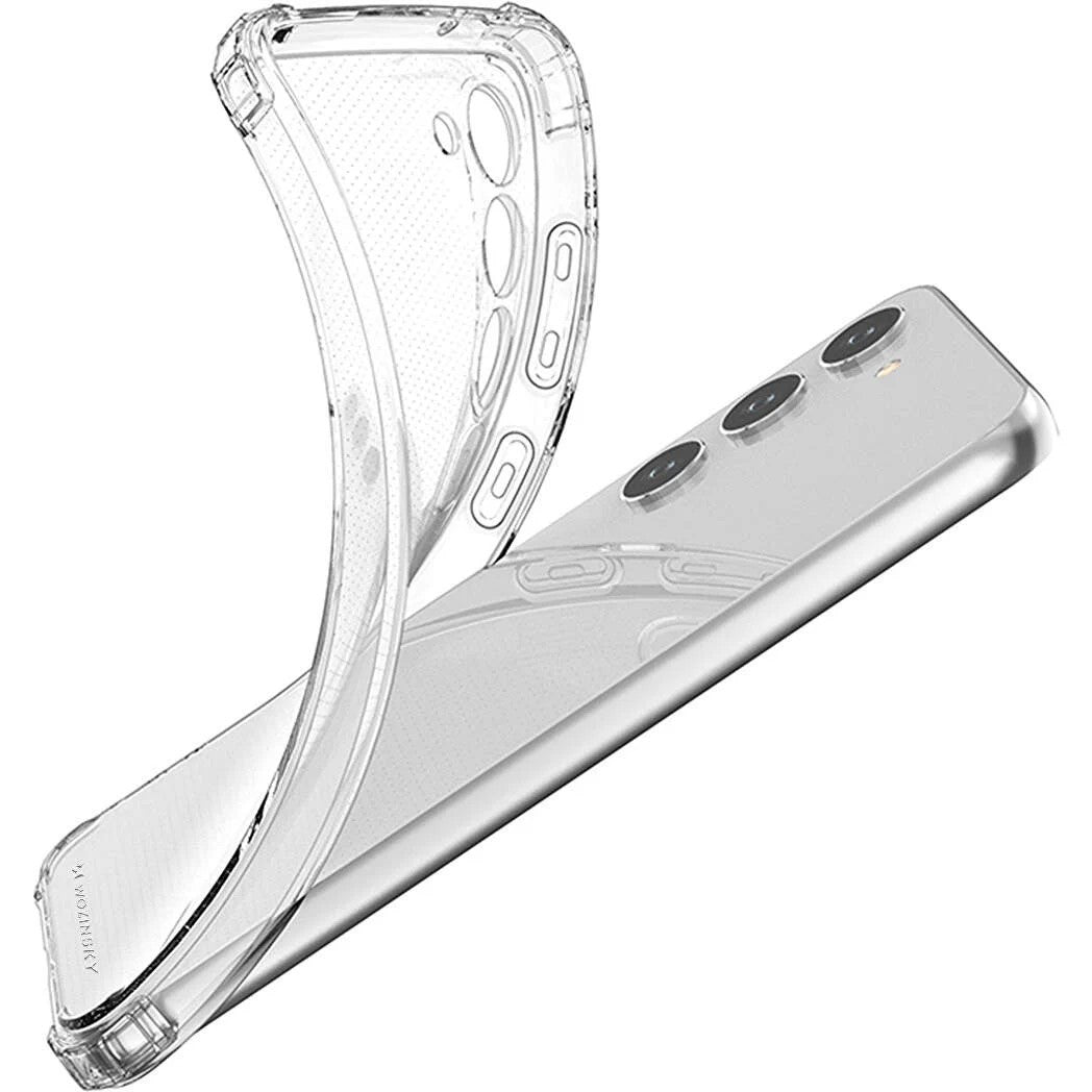 Husa de Protectie, Compatibila cu Samsung Galaxy A15/ A15 5G, TPU Antisoc, Protectie Colturi, 1.5 mm Transparent