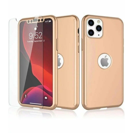Husa de protectie compatibila cu Samsung S20 FE, Full Cover 360, Auriu + Folie de protectie