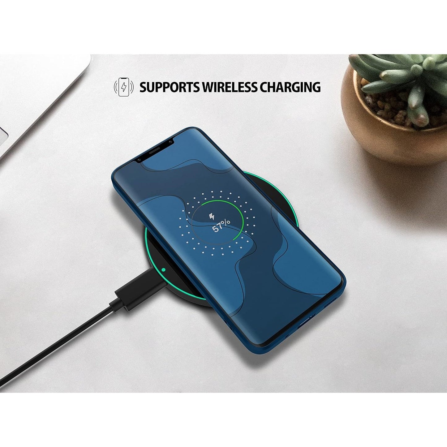 Husa de Protectie, pentru Huawei Mate 50 Pro, Liquid Silicone, cu Microfibra pe Interior, Protectie Antisoc, Compatibil Incarcare Wireless, Albastru