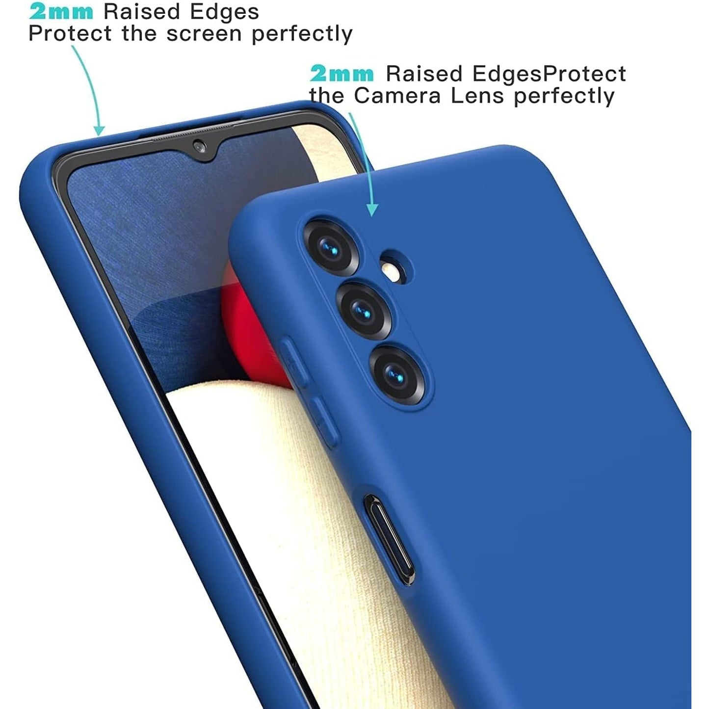 Husa de Protectie, pentru Samsung Galaxy S24 FE, Liquid Silicone, cu Microfibra pe Interior, Protectie Antisoc, Compatibil Incarcare Wireless, Albastru