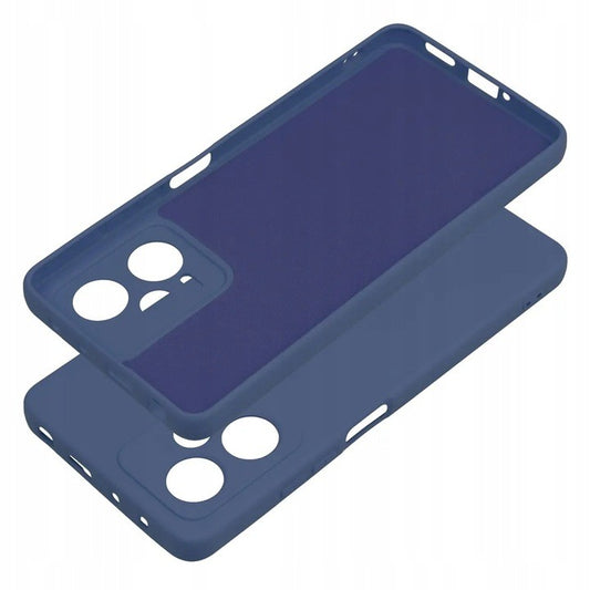Husa de Protectie, pentru Xiaomi Redmi Note 12 Pro 5G, Liquid Silicone, cu Microfibra pe Interior, Protectie Antisoc, Compatibil Incarcare Wireless, Albastru