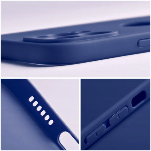 Husa de Protectie, pentru Xiaomi Redmi Note 13 Pro 5G, Liquid Silicone, cu Microfibra pe Interior, Protectie Antisoc, Compatibil Incarcare Wireless, Albastru