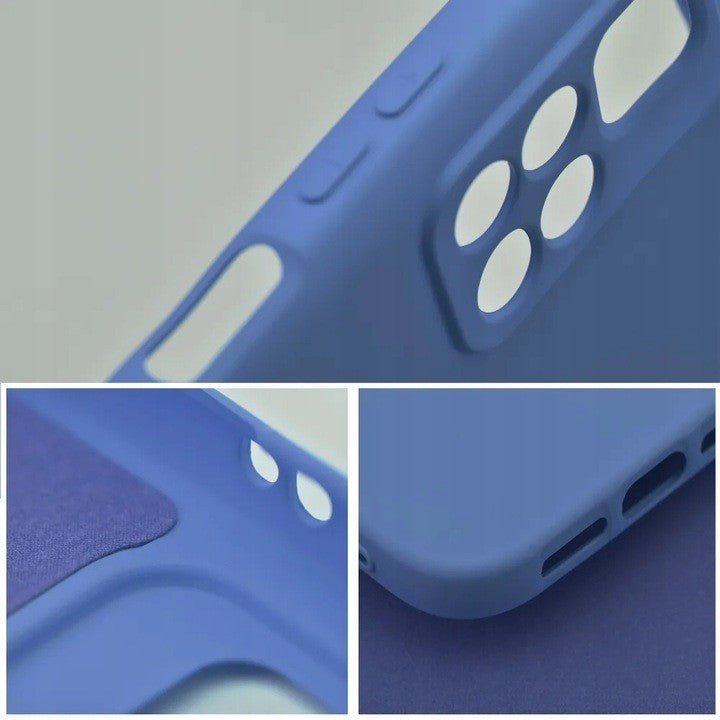 Husa de Protectie, pentru Xiaomi Redmi Note 13 Pro 5G, Liquid Silicone, cu Microfibra pe Interior, Protectie Antisoc, Compatibil Incarcare Wireless, Albastru