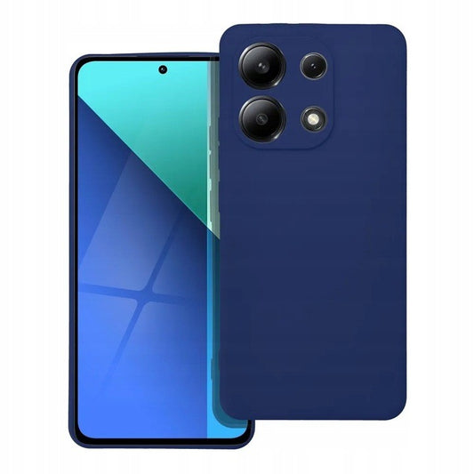 Husa de Protectie, pentru Xiaomi Redmi Note 13 Pro 5G, Liquid Silicone, cu Microfibra pe Interior, Protectie Antisoc, Compatibil Incarcare Wireless, Albastru