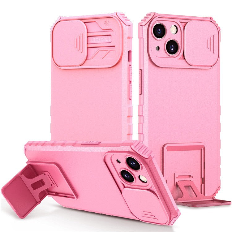 Husa Defender cu Stand pentru iPhone 11 Pro, Roz, Suport reglabil, Antisoc, Protectie glisanta pentru camera
