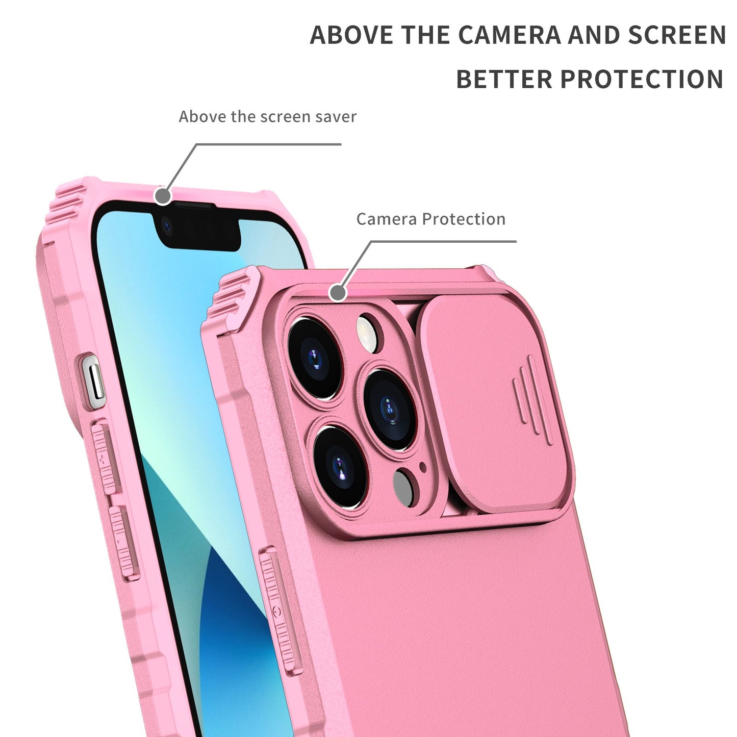 Husa Defender cu Stand pentru iPhone 11 Pro, Roz, Suport reglabil, Antisoc, Protectie glisanta pentru camera