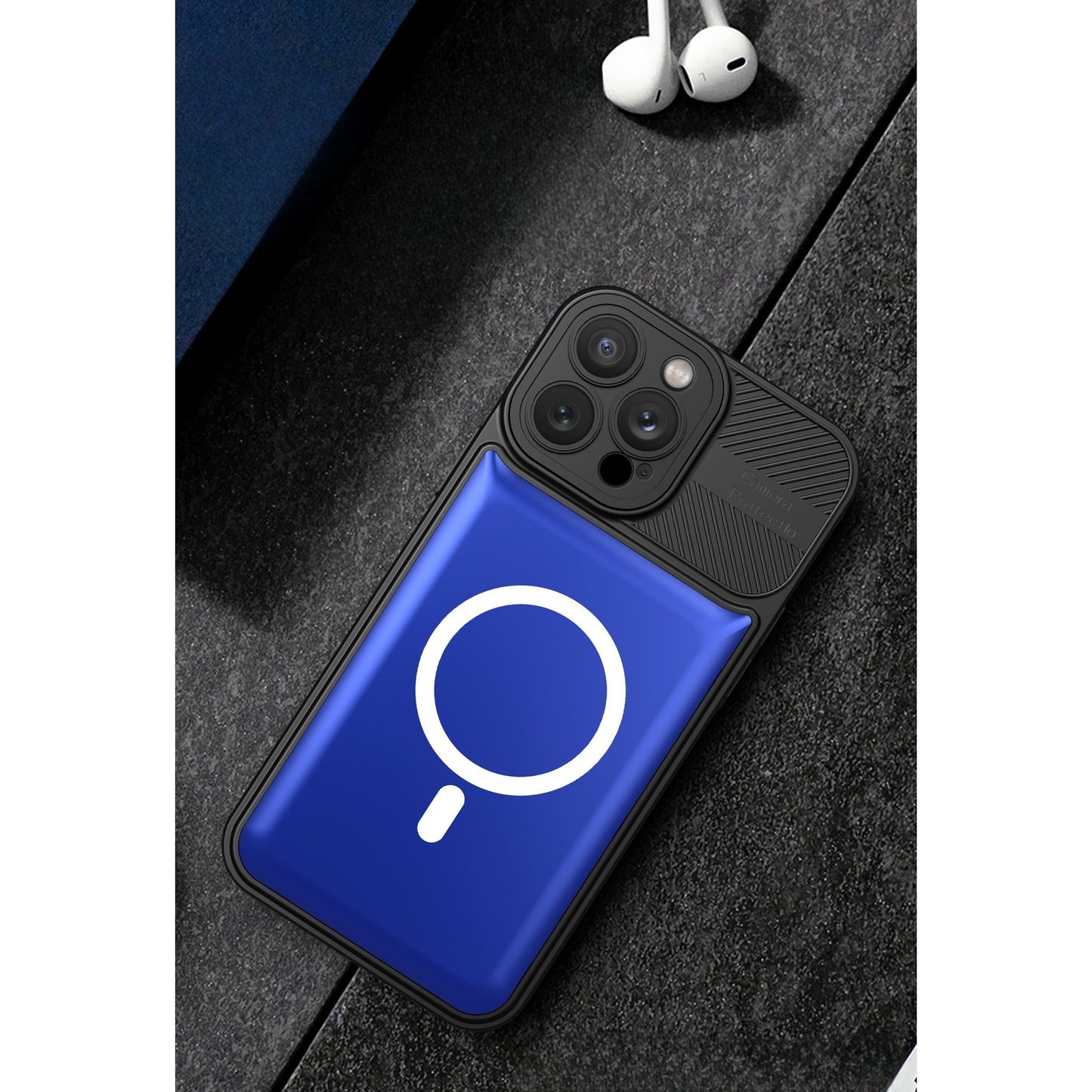 Husa Husa Urban Armor pentru Samsung A23 5G Albastru, Suport Auto Magnetic, Protectie Antisoc