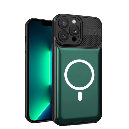 Husa Urban Armor pentru Samsung A23 5G Verde inchis, Suport Auto Magnetic, Protectie Antisoc