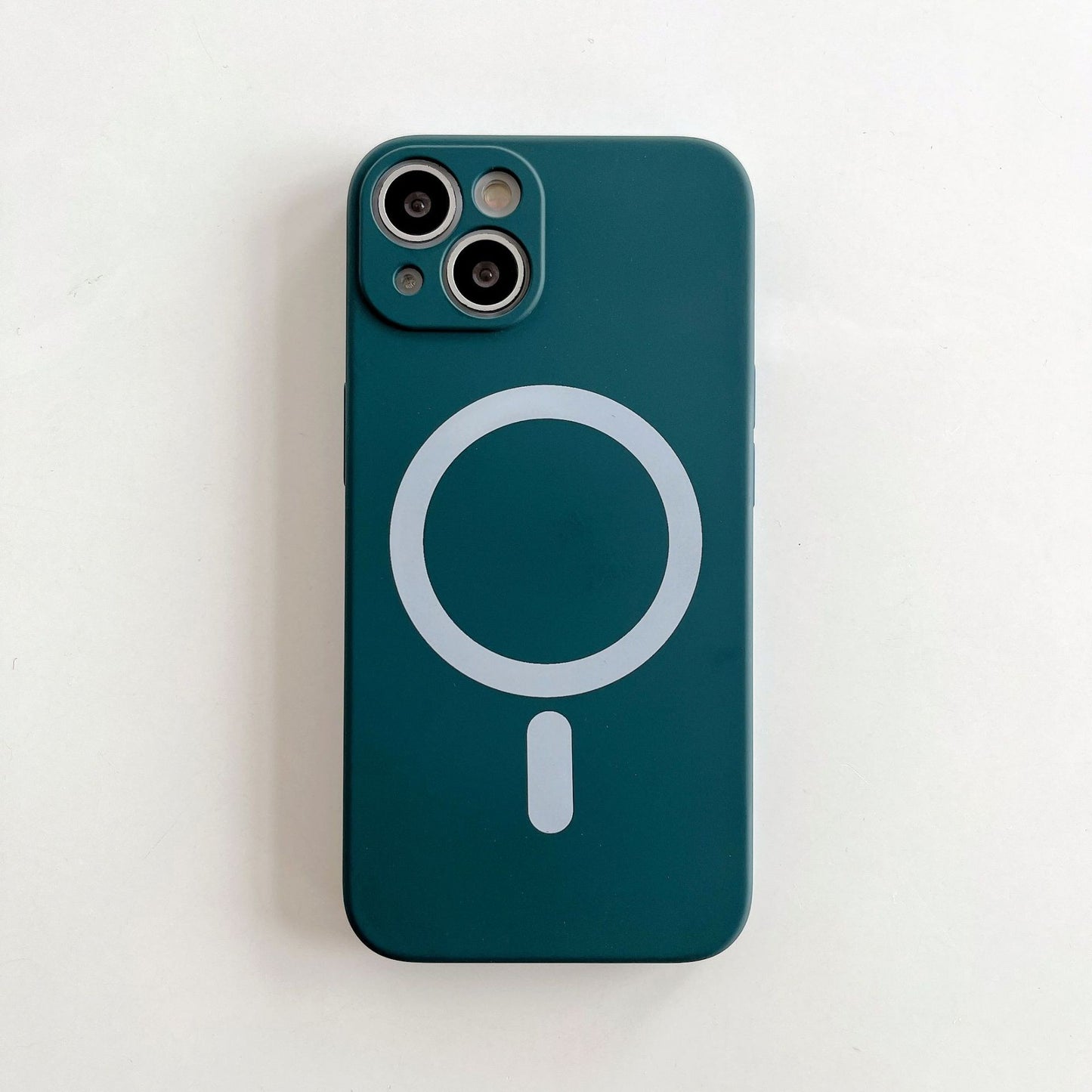 Husa MagSafe pentru Apple iPhone 11, Silicon, Protectie pentru camera, Magnetica, Incarcare Wireless, , Verde