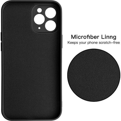 Husa protectie compatibila cu Apple iPhone 11 Pro Liquid Silicone Case Negru