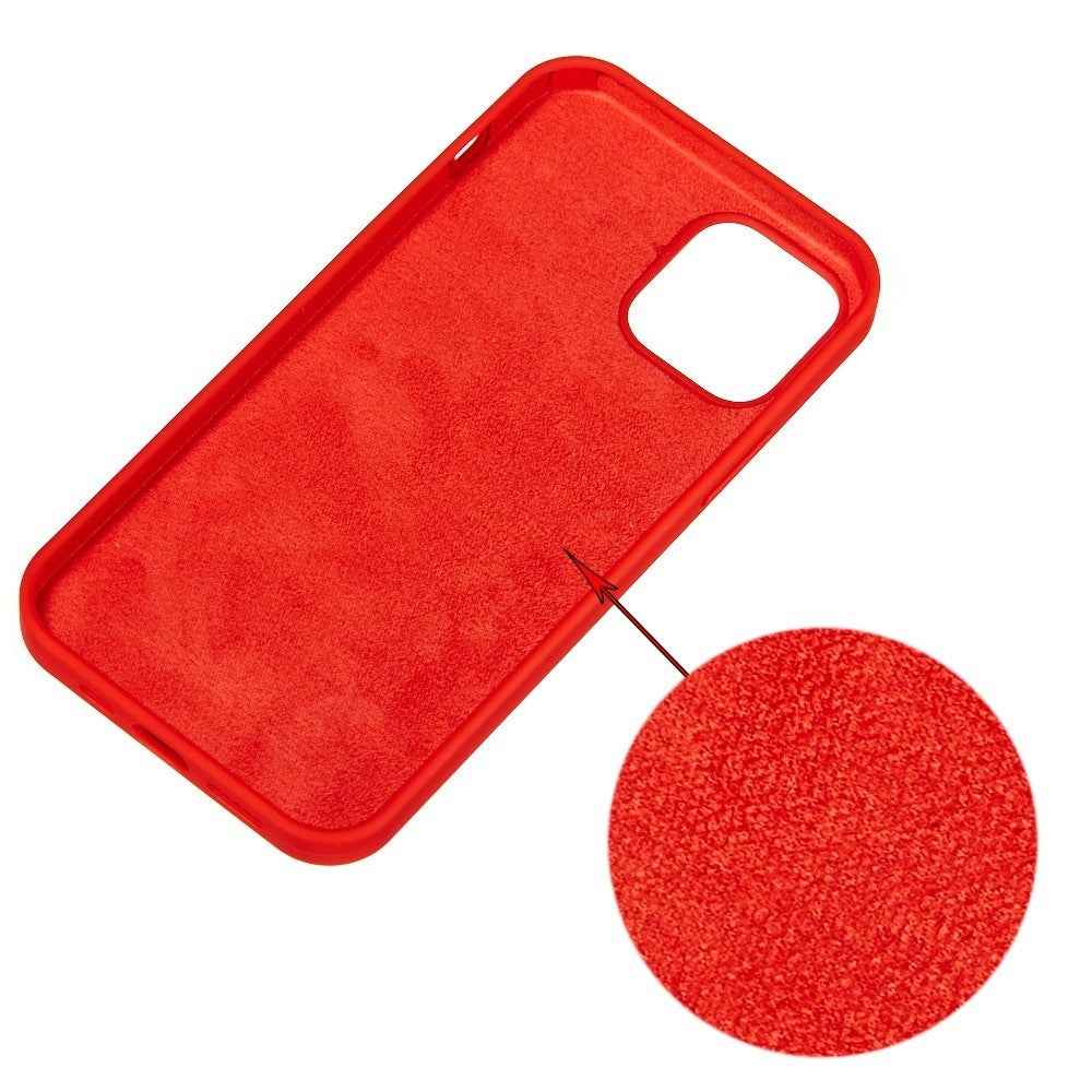 Husa protectie compatibila cu Apple iPhone 13 Liquid Silicone Rosu
