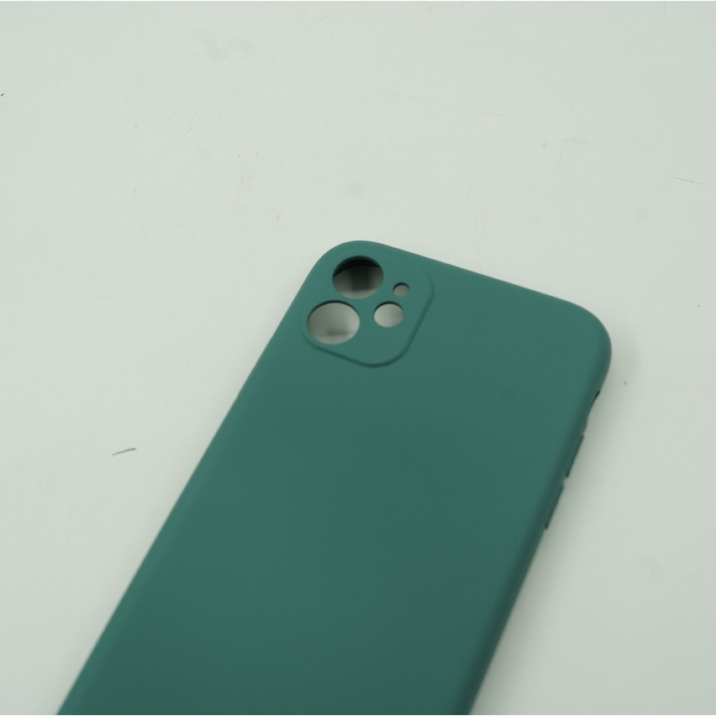Husa protectie compatibila cu Huawei P40 Lite E Liquid Silicone Case Verde