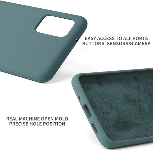 Husa protectie compatibila cu Samsung Galaxy S21 Ultra Liquid Silicone Case Verde