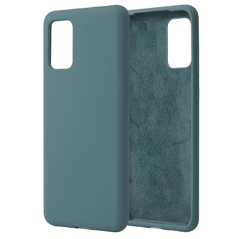Husa protectie compatibila cu Samsung Galaxy S21 Ultra Liquid Silicone Case Verde