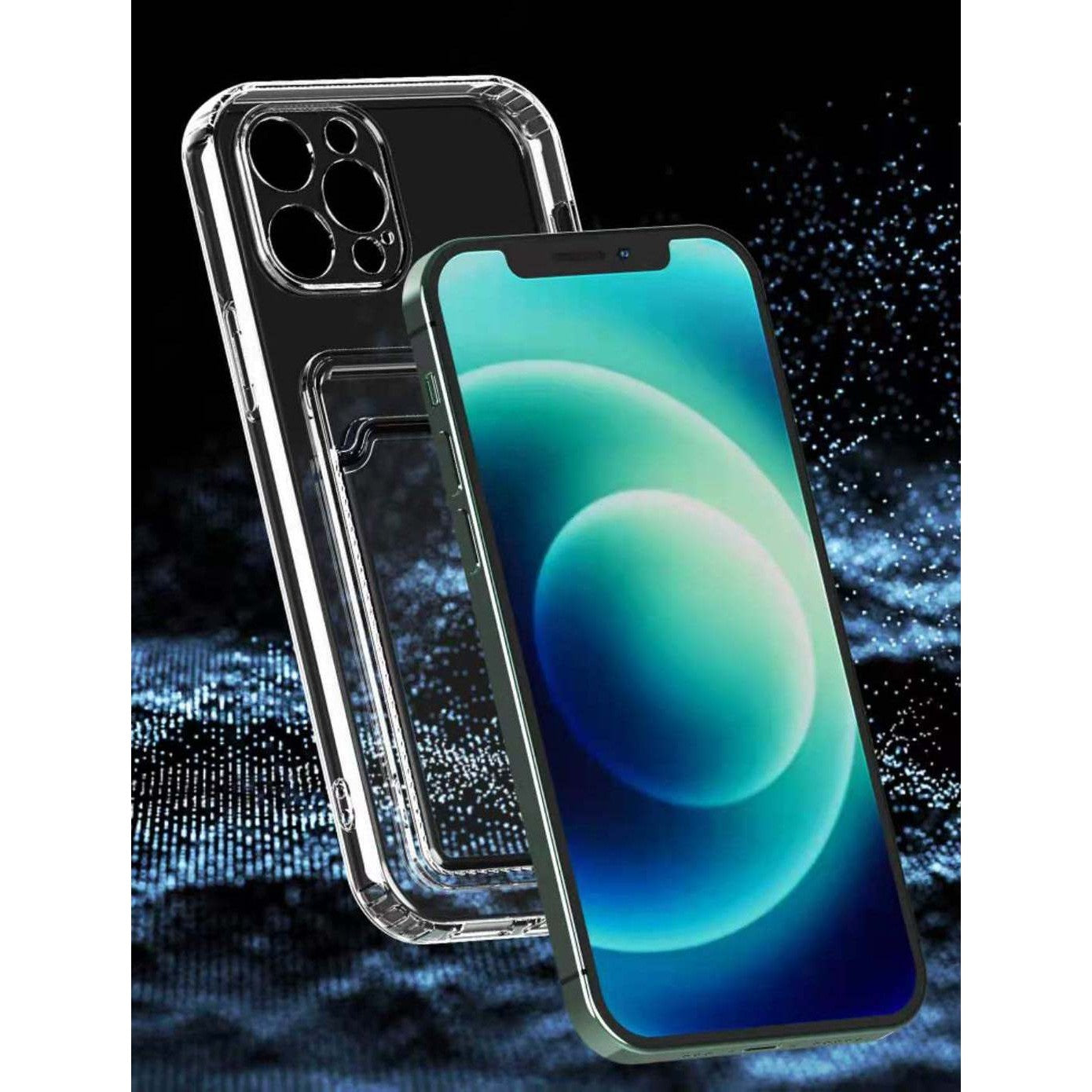 Husa protectie cu suport card compatibila cu Samsung S20 FE Transparent