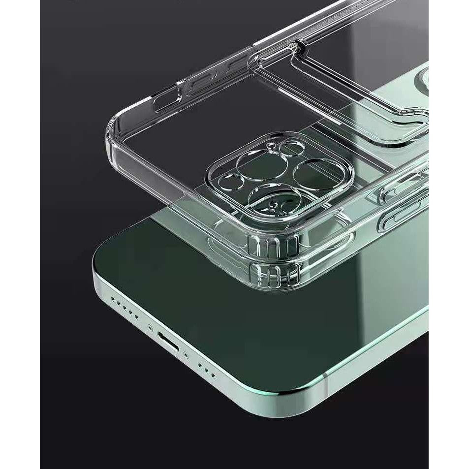 Husa protectie cu suport card compatibila cu Samsung S20 FE Transparent