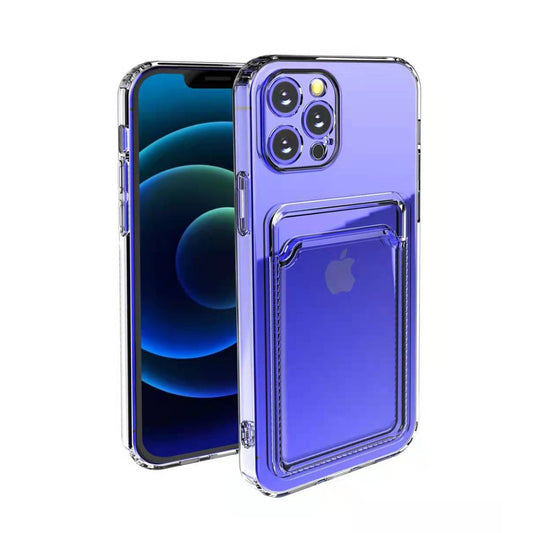 Husa protectie cu suport card compatibila cu Samsung S20 FE Transparent
