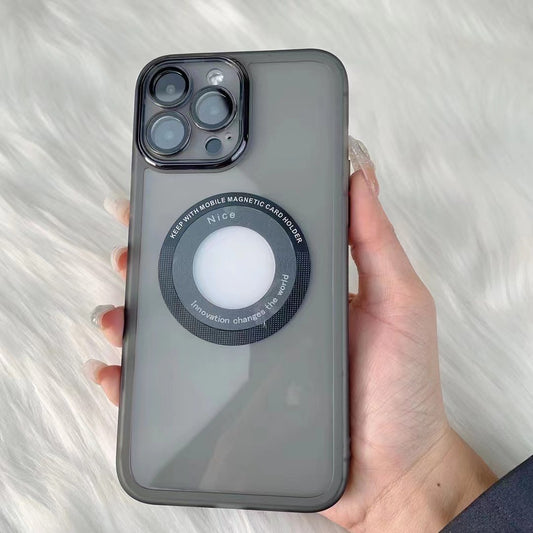 Husa protectie pentru Apple iPhone 11, decupaj logo, magnetica, Protectie Camera, Negru