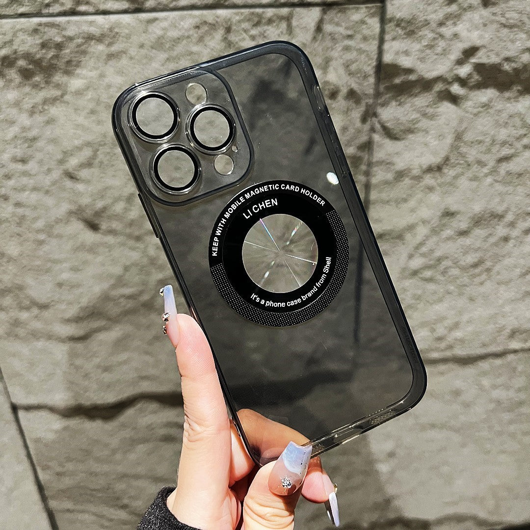 Husa protectie pentru Apple iPhone 11, decupaj logo, magnetica, Protectie Camera, Negru