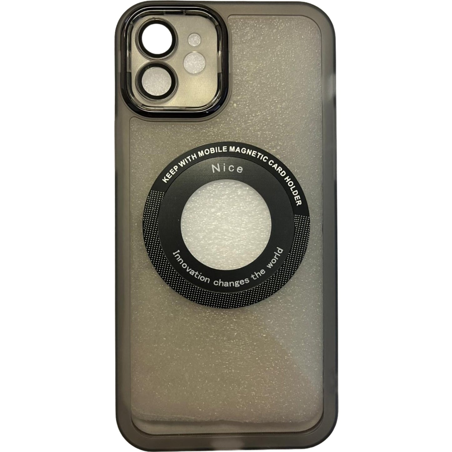 Husa protectie pentru Apple iPhone 11, decupaj logo, magnetica, Protectie Camera, Negru