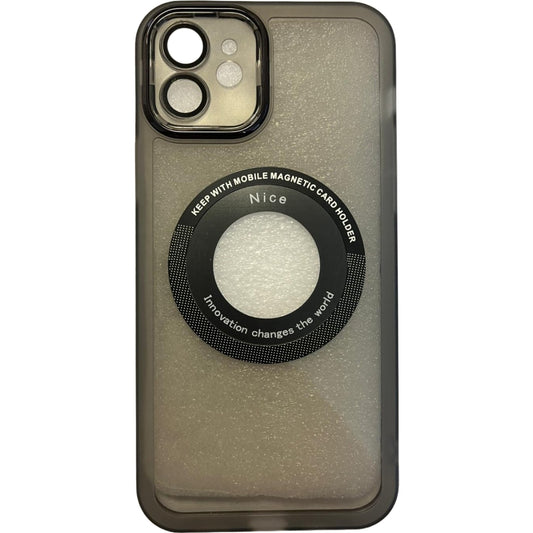 Husa protectie pentru Apple iPhone 11, decupaj logo, magnetica, Protectie Camera, Negru