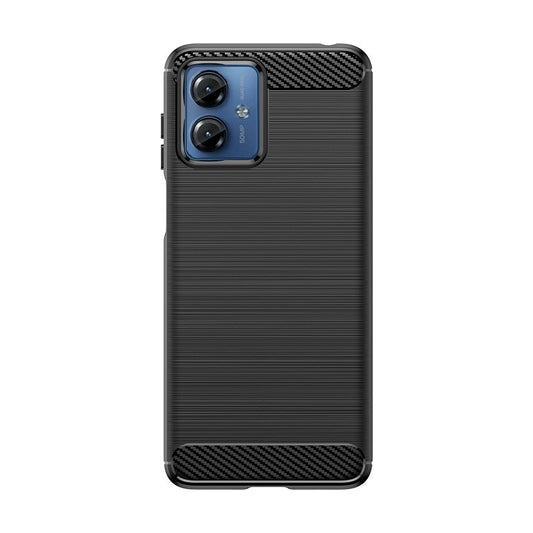 Husa Protectie, pentru Motorola Moto G14, TPU Carbon, Negru
