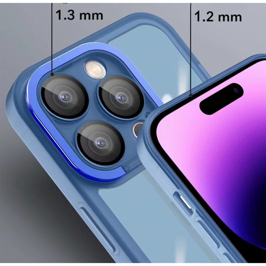 Husa protectie pentru Samsung A13 5G Electroplated cu  suport pentru camera, 1.5 mm grosime, protectie camera, Albastru