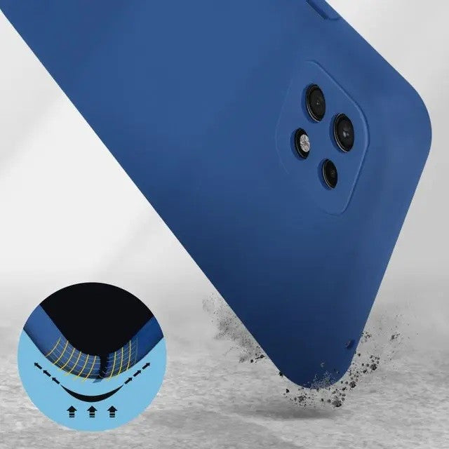 Husa protectie pentru Samsung A22 5G Liquid Silicone Albastru Inchis