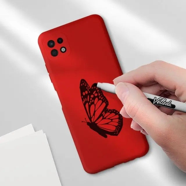 Husa protectie pentru Samsung A22 5G Liquid Silicone Rosu
