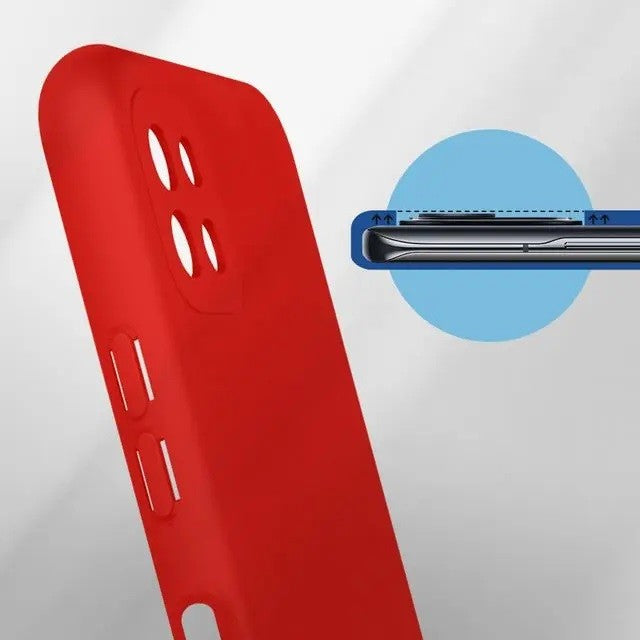 Husa protectie pentru Samsung A22 5G Liquid Silicone Rosu