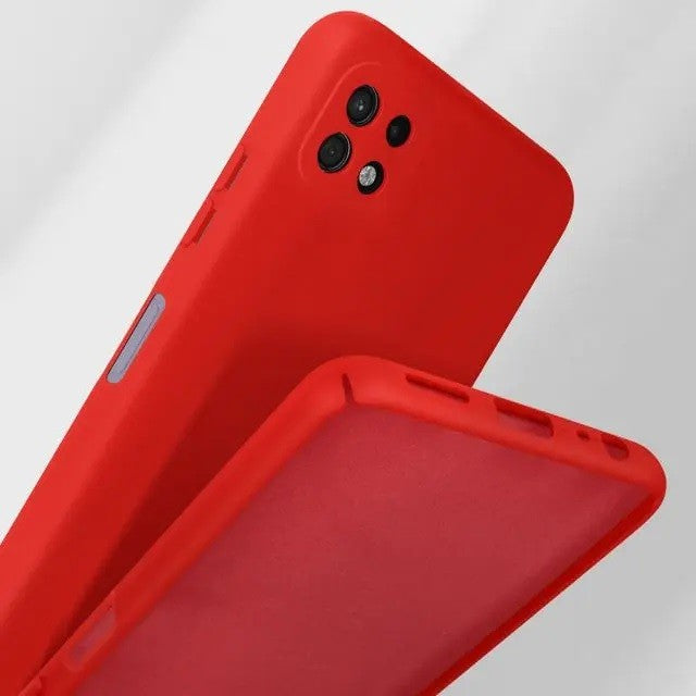 Husa protectie pentru Samsung A22 5G Liquid Silicone Rosu