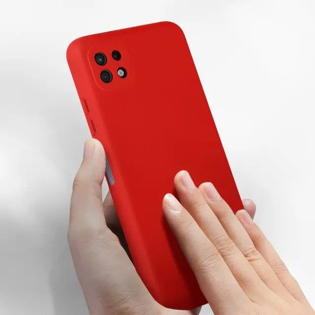 Husa protectie pentru Samsung A22 5G Liquid Silicone Rosu