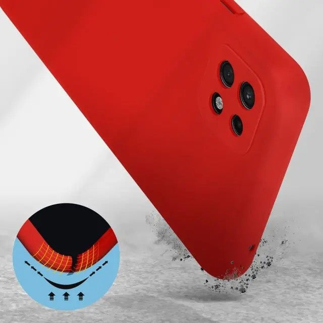 Husa protectie pentru Samsung A22 5G Liquid Silicone Rosu