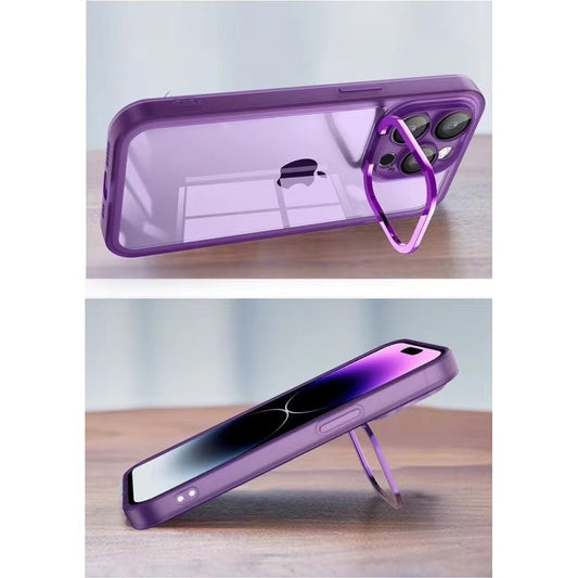 Husa protectie pentru Samsung A53 5G Electroplated cu  suport pentru camera, 1.5 mm grosime, protectie camera, Mov