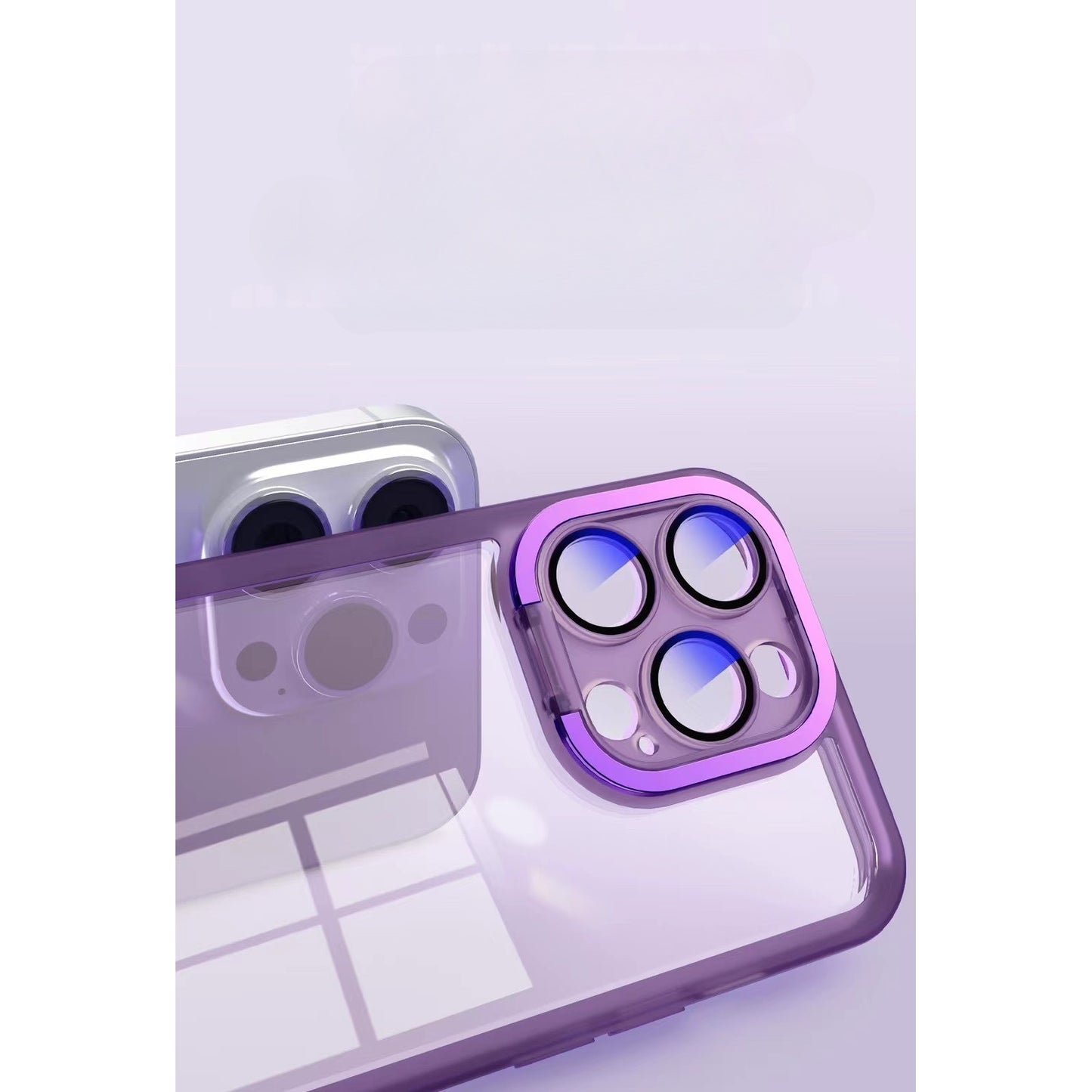Husa protectie pentru Samsung A53 5G Electroplated cu suport pentru camera, 1.5 mm grosime, protectie camera, Mov