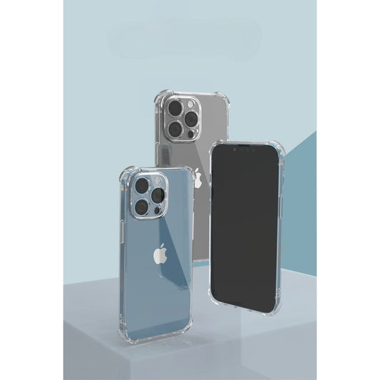 Husa protectie pentru Apple iPhone 14 Plus, TPU, Antisoc, Protectie colturi, Rezistenta la impact, 1.5 mm, Transparenta