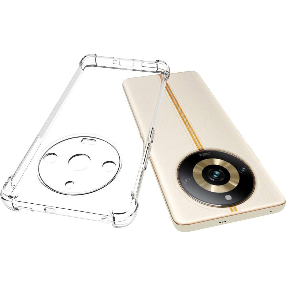 Husa protectie pentru Realme C11 2021, TPU, Antisoc, Protectie colturi, Rezistenta la impact, 1.5 mm, Transparenta