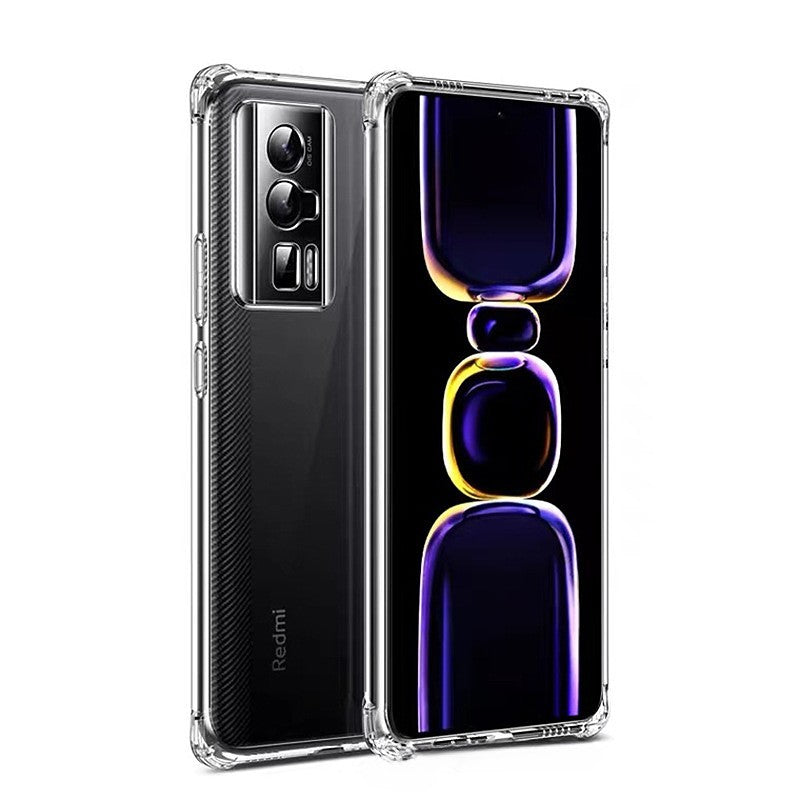 Husa protectie pentru Xiaomi 12T / 12T Pro, TPU, Antisoc, Protectie colturi, Rezistenta la impact, 1.5 mm, Transparenta