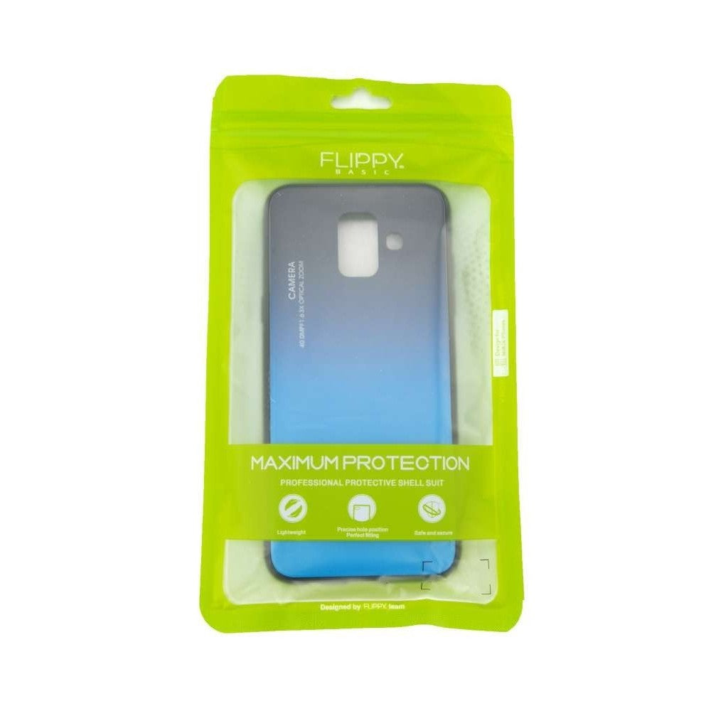 Husa Samsung Galaxy A8 2018 Hybrid Back Degrade, Albastru